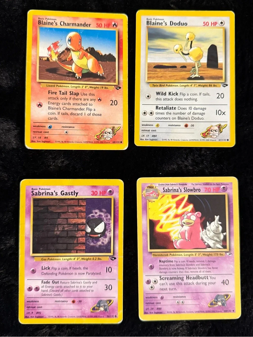 Lot of 12 Pokémon Gym Challenge Cards